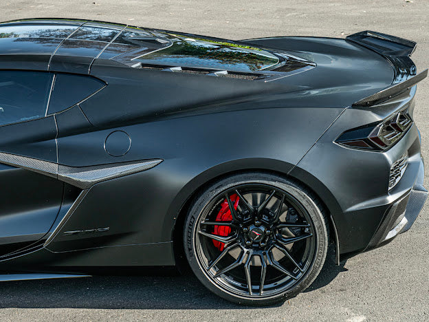 2023-Up CORVETTE C8 Z06 / E-RAY | CARBON FIBER REAR SPOILER WICKER BILL EXTENSION