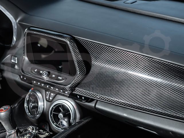 2016-2024 Chevrolet Camaro 6th Gen | Factory Style Carbon Fiber Dashboard Passenger Side Instrument Panel Cover Replacement