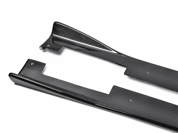 2013-Up Lexus GS-Series Lexon Style CARBON FIBER Side Skirts Rocker Panel Extension Ground Effects