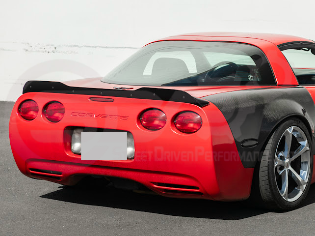 1997-2004 Chevrolet Corvette C5 | ZR1 Extended Style GLOSSY BLACK Rear Trunk Lid Wickerbill Spoiler Wing