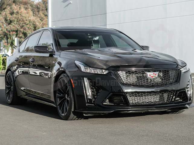 2020-Up Cadillac CT5 / CT5-V / CT5-V Blackwing | Blackwing Style CARBON FIBER Front Vented Hood