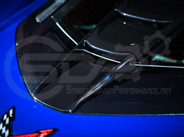 2020+ CORVETTE C8 ALL MODELS | ZR1 STYLE CARBON FLASH REAR WINDOW HATCH VENT LOUVER COVER
