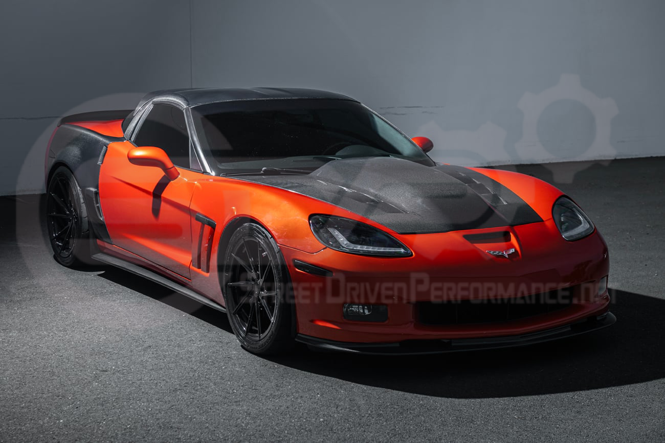 2005-2013 CHEVROLET CORVETTE C6 | SDP PERFORMANCE STYLE CARBON FIBER VENTED COWL HOOD