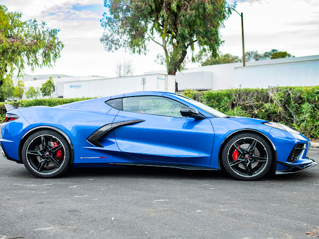 2020+ CHEVROLET CORVETTE C8 STINGRAY | Z06 PACKAGE SIDE SKIRTS ROCKER PANELS GROUND EFFECTS