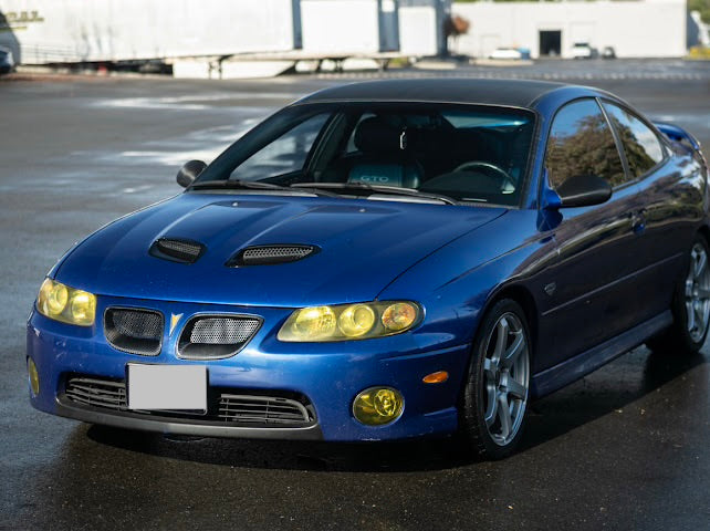 2004-2006 Pontiac GTO | CARBON FIBER Front Bumper Grille Inserts Replacement (PAIR)