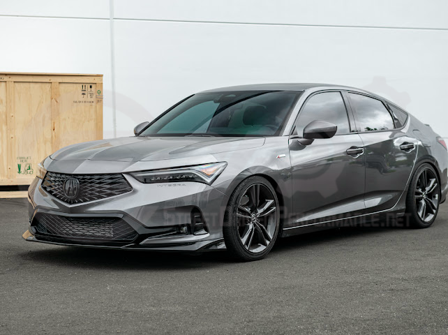 2023-Up Acura Integra DE4 | Performance Front Bumper Splitter Lip Ground Effects