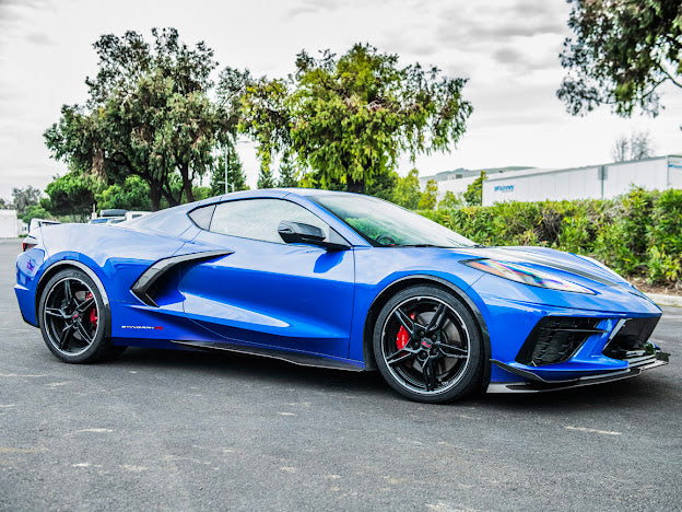 2020+ CHEVROLET CORVETTE C8 STINGRAY | Z06 PACKAGE SIDE SKIRTS ROCKER PANELS GROUND EFFECTS
