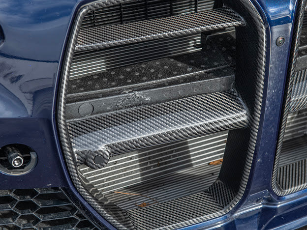 2021-UP BMW G80 M3 & G82 / G83 M4 | VORSTEINER STYLE CARBON FIBER FRONT KIDNEY GRILLE TRIM SURROUNDING INSERT (PAIR)