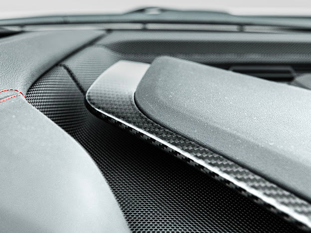 2020+ CHEVROLET CORVETTE C8 CARBON FIBER UPPER DASH PAD TRIM COVER KIT