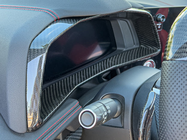 2020+ CHEVROLET CORVETTE C8 CARBON FIBER SPEEDOMETER GAUGE CLUSTER COVER
