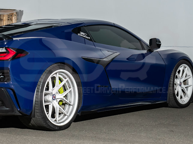 2023-UP CORVETTE C8 E-RAY, Z06, & ZR1 | XL EXTENDED REAR MUD FLAPS SPLASH GUARD PAIR