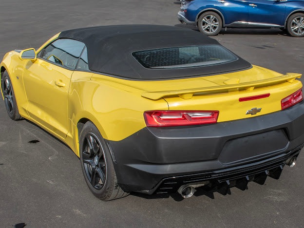 2016-Up Camaro |  Performance Track Style MATTE BLACK Rear Quad Exit Diffuser