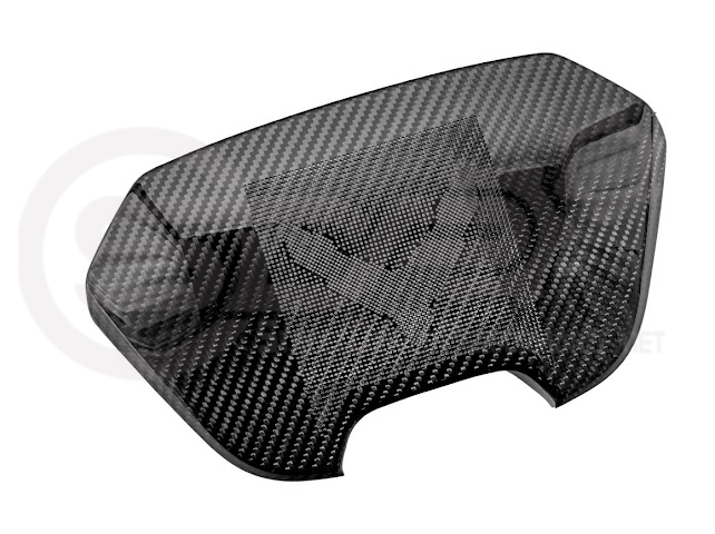 2020-Present Corvette C8 Coupe Models | GM Factory Style CARBON FIBER Interior Console Waterfall Lower Speaker Grille Trim Cover With Corvette Logo