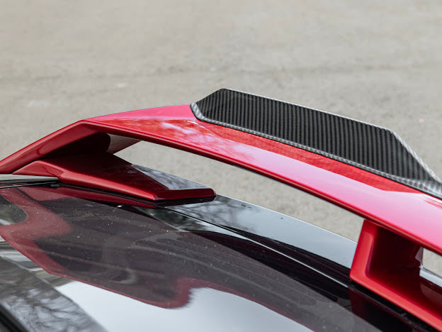 2024-Up Ford Mustang S650 | CARBON FIBER GT Performance Wing Rear Gurney Flap Spoiler *ADD-ON*