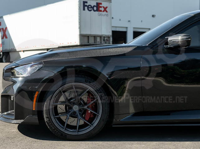 2023-Up BMW G87 M2 | TR Style 3PCS Carbon Fiber Front Bumper Splitter Lip Ground Effects