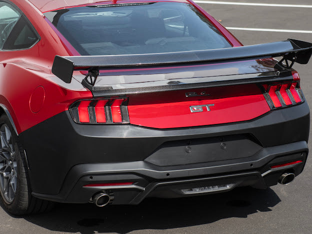 2024-Up Ford Mustang S650 | Factory Style PRIMED BLACK Rear Bumper Cover Replacement