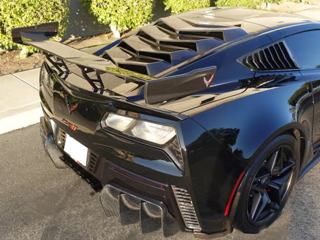 *BLEMISHED-DISCOUNTED* 2019 CHEVROLET CORVETTE C7 ZR1 CARBON FIBER REAR LID BASE SPOILER / WING
