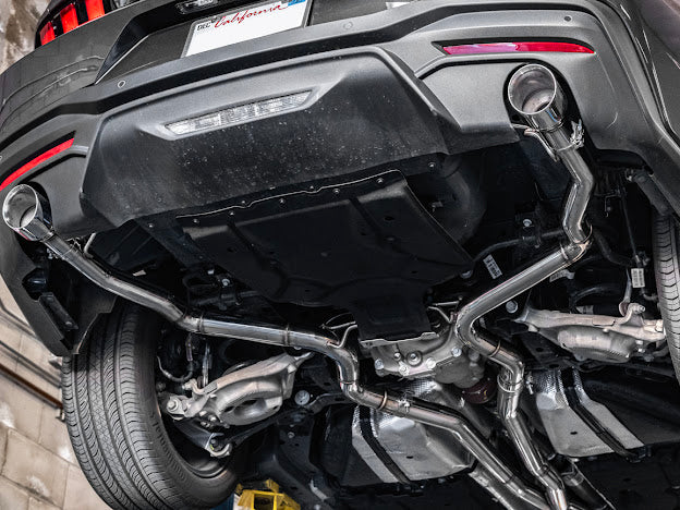 2024-Up Ford Mustang GT 5.0L | T-304 Straight Through Cat Back Dual Tips Exhaust