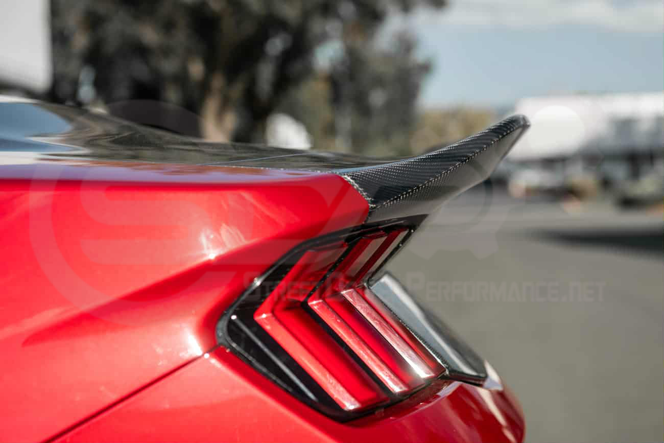 2024-UP FORD MUSTANG S650 | CARBON FIBER REAR TRUNK DECKLID WITH INTEGRATED SPOILER WING