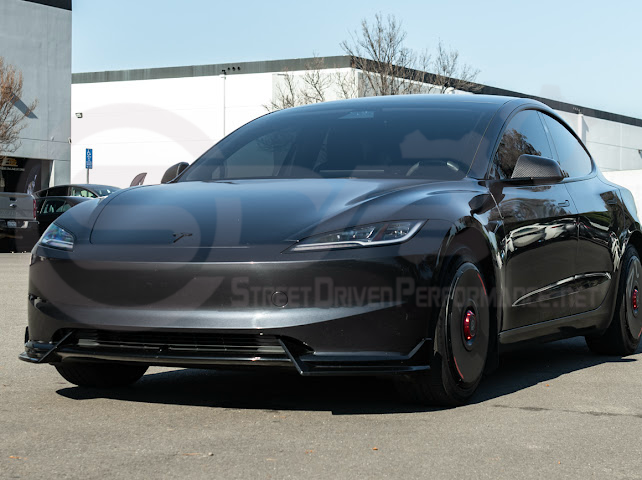 2024-Up Tesla Model 3 | Carbon Fiber Tape On Side Mirror Cap Covers Pair