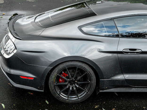 2015-23 FORD MUSTANG GT | SMOKE TINTED REAR SPOILER WICKERBILL FLAP INSERT