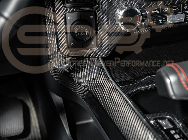 2021-UP FORD F-150 | FACTORY STYLE CARBON FIBER CENTER CONSOLE SIDE PANELS TRIM COVER PAIR