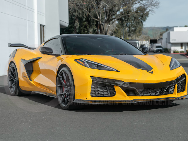 2023-Up Corvette C8 Z06 | Z07 Extended Package CARBON FIBER Front Lip Splitter Ground Effects