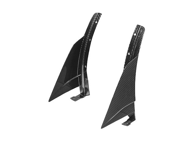 2019 CHEVROLET CORVETTE C7 ZR1 CARBON FIBER FRONT SPLITTER SIDE WINGLET EXTENSIONS (PAIR)