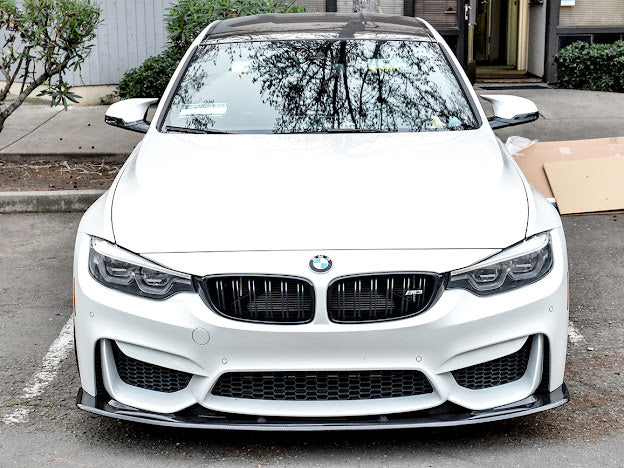 2015-2020 BMW F80 M3 & F82 / F83 M4 | SDP PERFORMANCE STYLE CARBON FIBER Front Bumper Lower Lip Splitter Ground Effects