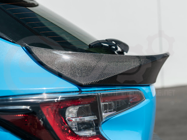2019-UP TOYOTA GR COROLLA | JDM SDP PERFORMANCE STYLE CARBON FIBER REAR HATCH MID WING SPOILER