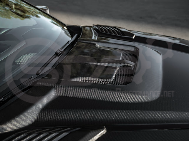 2022-UP TOYOTA TUNDRA | SDP CARBON FIBER FRONT VENTED HOOD WITH SIDE VENTS