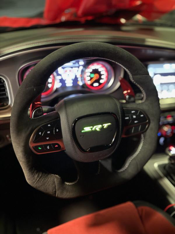 2015-2024+ MOPAR Dodge / Jeep - Custom Steering Wheel Cover with LED (IN STOCK READY TO SHIP)