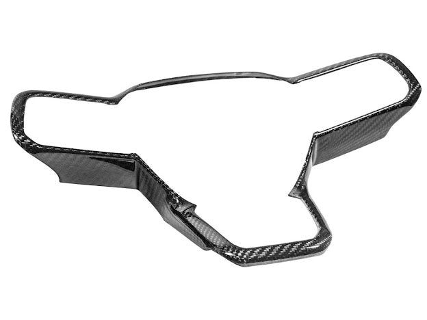 2024-Up Ford Mustang S650 | CARBON FIBER Stick-On Steering Wheel Interior Trim Cover