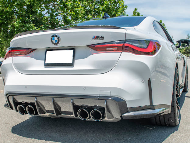 2021-Up BMW G80 M3 | Factory Style CARBON FIBER Rear Apron Lip Splitter Ground Effects