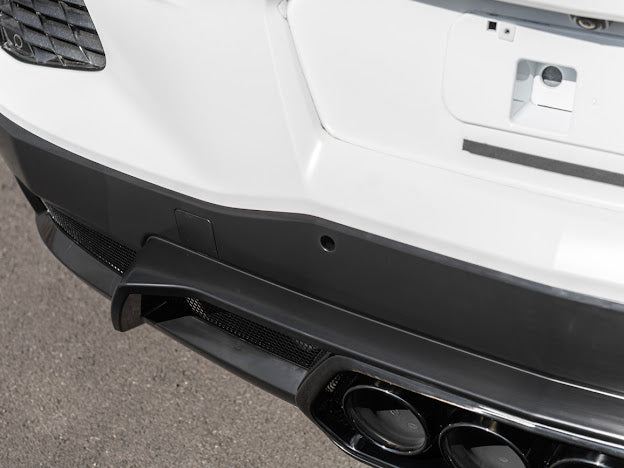 2020-Up Corvette C8 | Z06 Style Rear Center Quad Tips Exhaust Exit Grille Diffuser