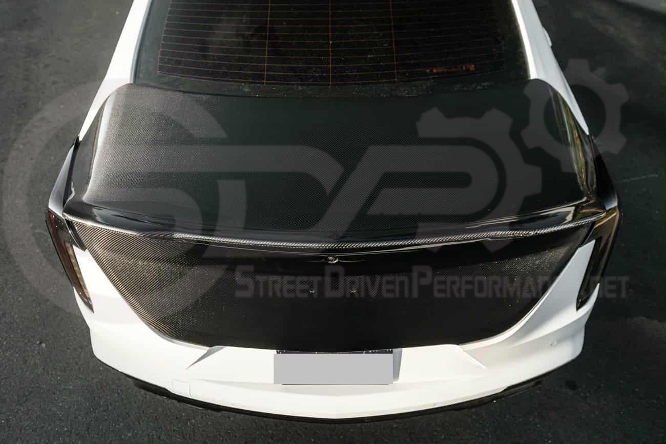 2020-UP CADILLAC CT4, CT4 V, AND CT4-V BLACKWING | BLACKWING STYLE REAR TRUNK LID WITH INTEGRATED SPOILER