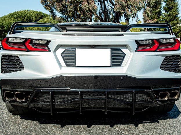 2020+ CORVETTE C8 Z51 REAR LOWER DIFFUSER FINS *ADD-ON*