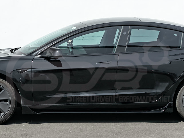 2024-UP TESLA MODEL 3 SIDE SKIRTS ROCKER PANEL GROUND EFFECTS PAIR