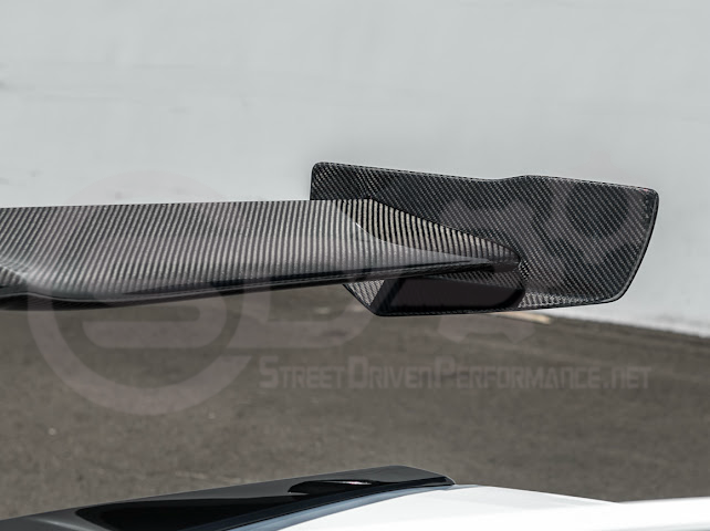 2014-2019 CHEVROLET CORVETTE C7  | EXTENDED REAR HIGH SPOILER WITH WING RISER
