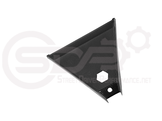 2024-Up Tesla Cybertruck | Interior DRY Carbon Fiber Rear View Mirror Upper Trim Cover