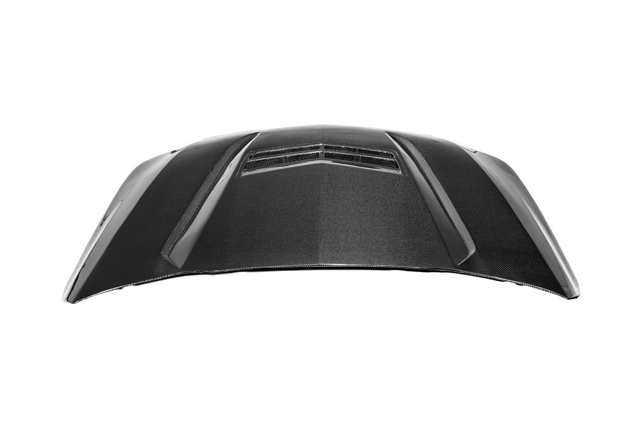 2020+ Cadillac CT4 / CT4-V / CT4-V Black Wing / CT4 SPORT | Blackwing Style Carbon Fiber Vented Front Hood