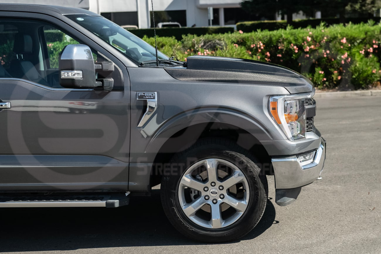2021-UP FORD F-150 | SDP PERFORMANCE STYLE CARBON FIBER FRONT COWL HOOD