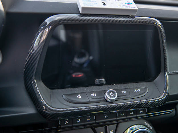 2016-2024 6TH GEN CAMARO | DASH PANEL RADIO CARBON FIBER TRIM COVER