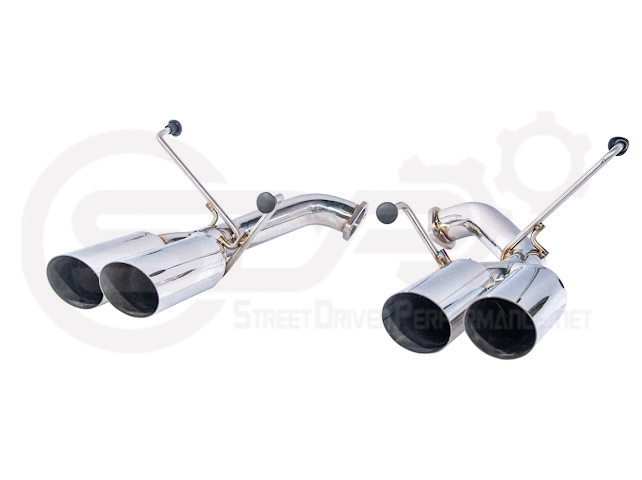 2022-PRESENT SUBARU WRX | MUFFLER DELETE BOSO AXLE BACK EXHAUST (CHROME OR BURNT BLUE TIPS)