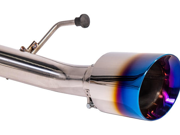 2023-PRESENT NISSAN 400Z RZ34 | MUFFLER DELETE AXLE BACK DUAL TIPS EXHAUST (CHROME OR BURNT BLUE TIPS)