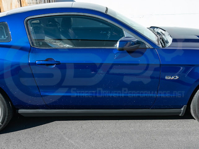 2010-2014 FORD S197 MUSTANG | GT500 STYLE SIDE SKIRTS EXTENSION PAIR ROCKER PANELS GROUND EFFECTS