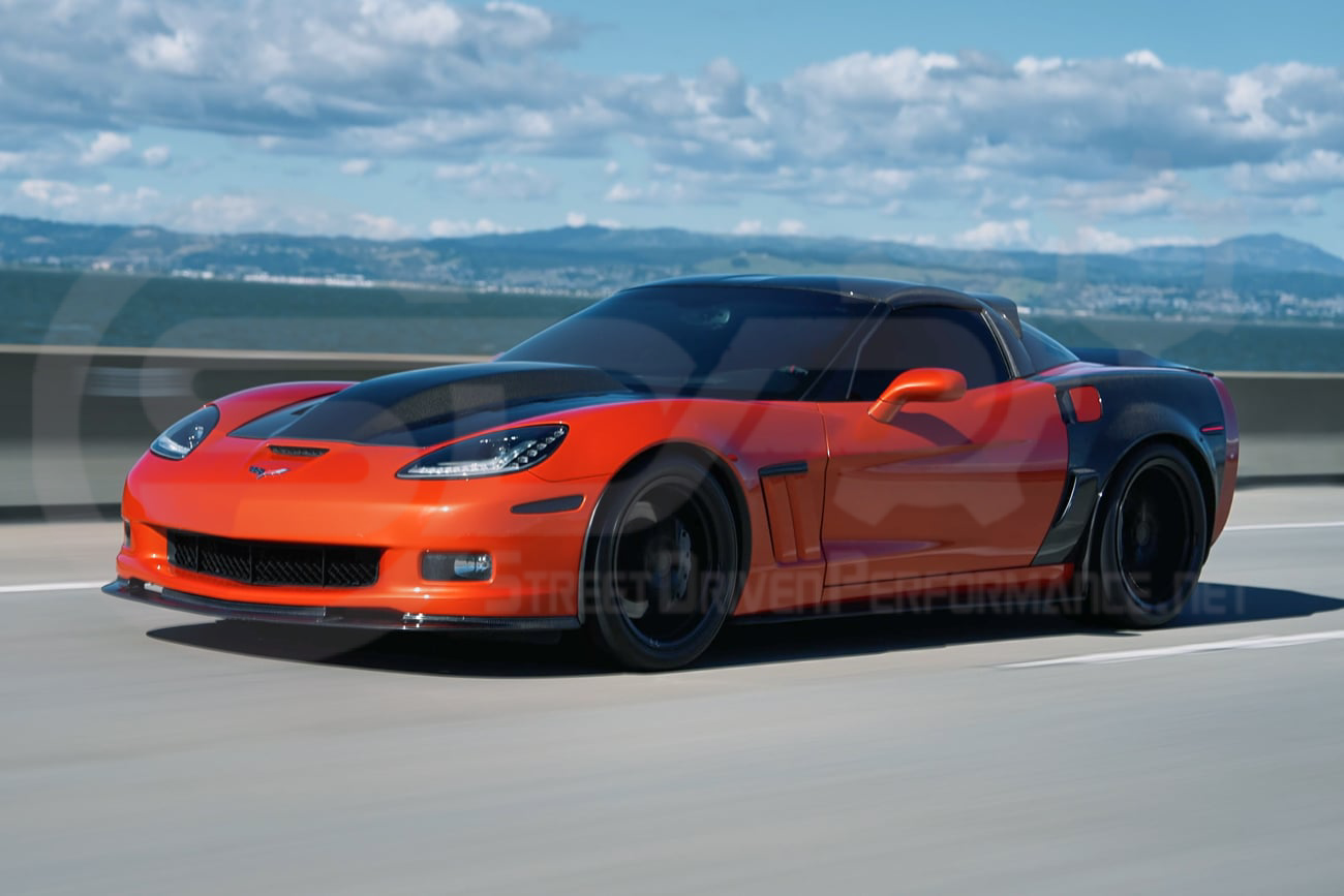 2005-2013 CHEVROLET CORVETTE C6 | SDP PERFORMANCE STYLE CARBON FIBER VENTED COWL HOOD