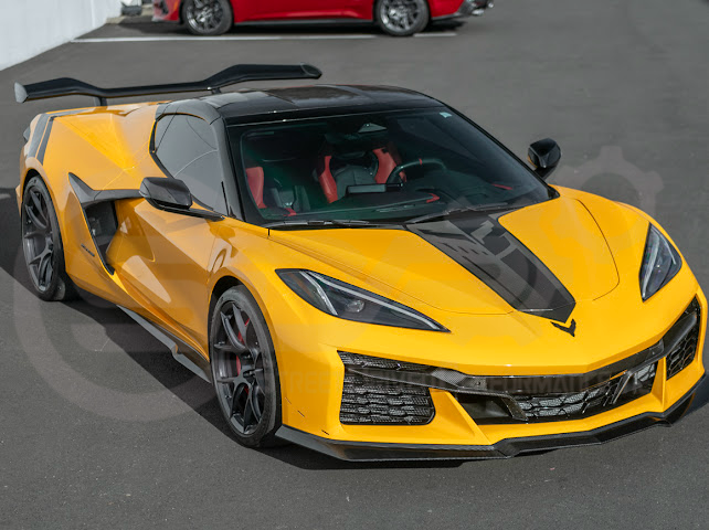 2023-Up Corvette C8 Z06 | Z07 Extended Package CARBON FIBER Front Lip Splitter Ground Effects
