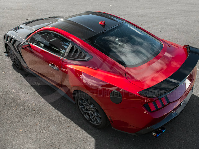 2015-Up Ford Mustang S550 & S650 Coupe | Factory Style Dry CARBON FIBER Tape-On Top Roof Panel Cover