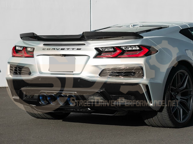 2023-Up Corvette C8 Z06 | Jake Skull Logo Rear Wickerbill Spoiler Wing